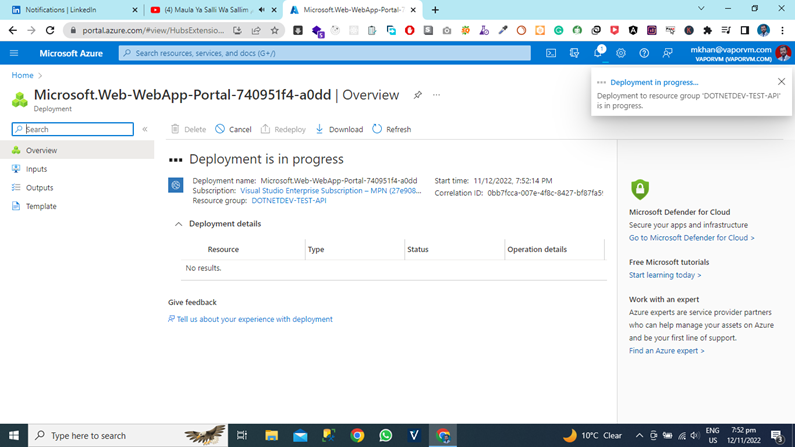 How To Create Azure App Using Azure Cloud Portal